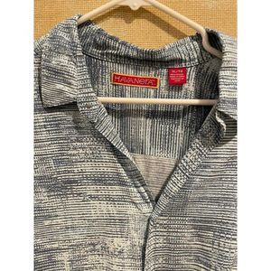 Havanera Vintage 90's Blue Striped XL Men's